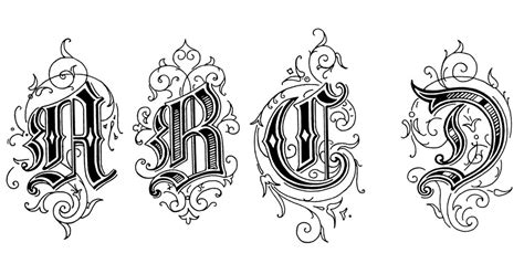 Gothic Letters - Karen's Whimsy
