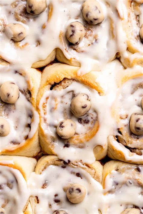 cookie dough cinnamon rolls stephanies sweet treats