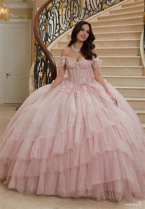 Modelos Vestidos De 15 Anos - Vestido de 15 años Andrea Rosa Pastel - Vestidos 15