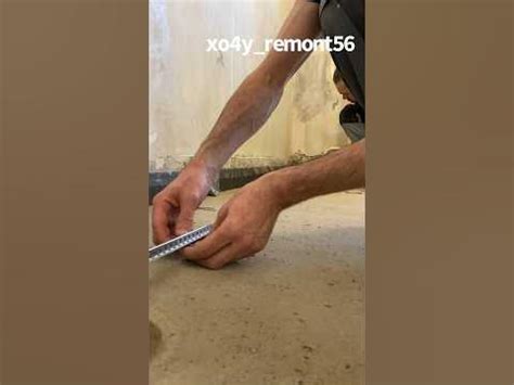Выравнивание пола цементной смесью! Leveling the floor with a cement ...