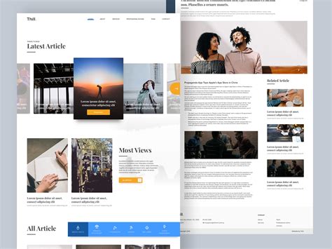 Blog pages by Thinh Le Page Design, Web Design, Blog Design Inspiration