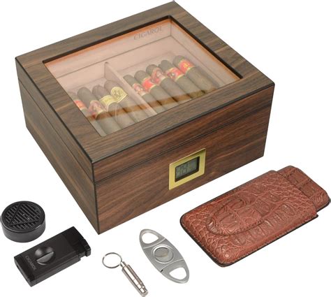 Amazon.com: Luxurious Cigar Humidor, Handcraft Cigar Humidors Kits with ...