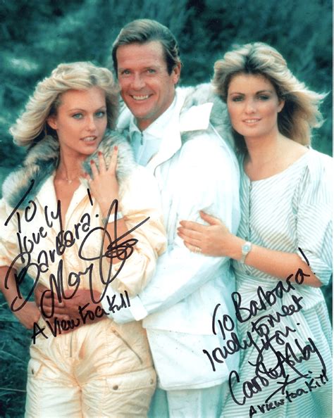 Mary Stävin and Carole Ashby - Signed Photo - A View to a Kill 007