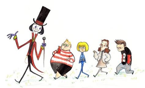 Tim Burton Charlie And The Chocolate Factory Drawings