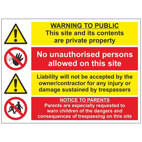 WARNING TO PUBLIC / Notice to parents – Linden Signs & Print