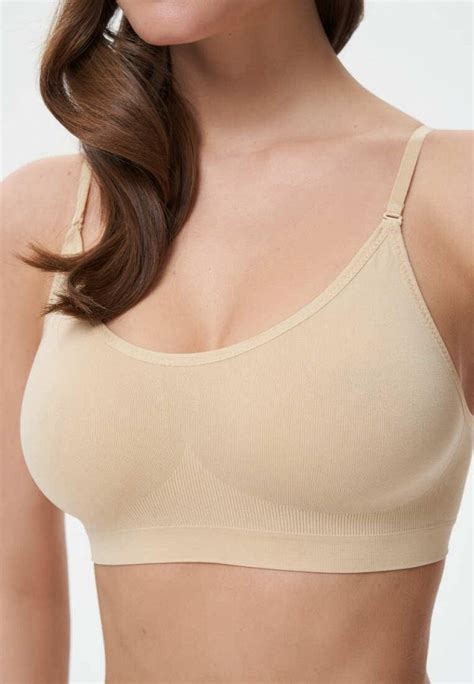 Бюстгальтер и трусы Amazonka Underwear Basic, цвет: бежевый ...