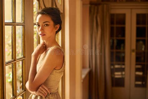 Shes Absolutely Stunning. Portrait of a Beautiful Young Woman Standing ...