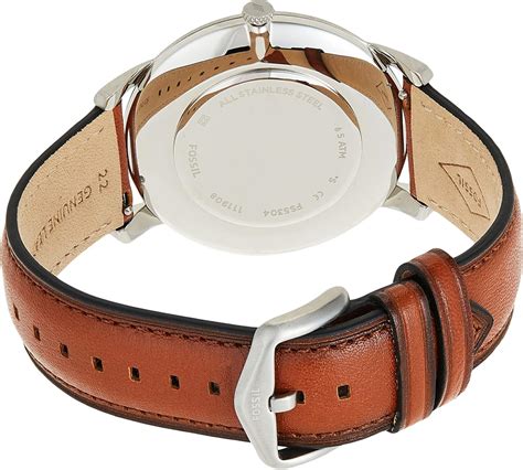 fossil mens  minimalist slim  hand light brown leather