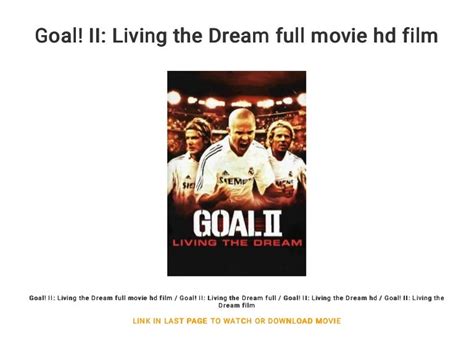 Goal! II: Living the Dream full movie hd film