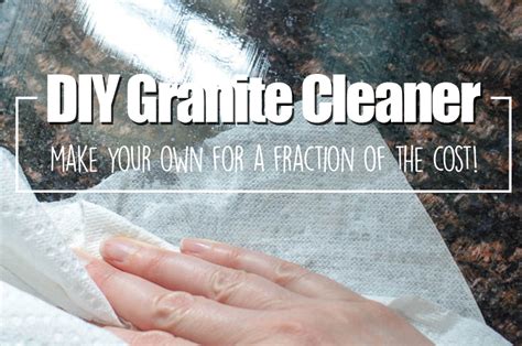 DIY Granite Cleaner