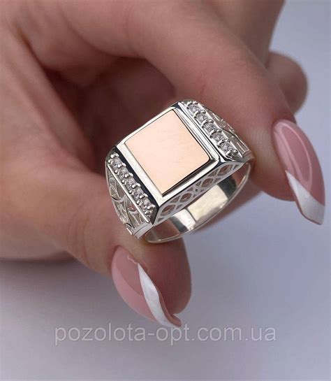 Печатка Мужская Серебро с Золотом *перстень Царя Соломона* — Купить ...