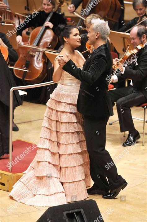 Uruguayan Bassbaritone Erwin Schrott His Wife Editorial Stock Photo ...