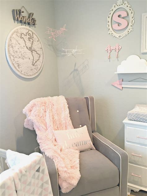 Adventure Travel Themed Nursery - Baby Girl | Baby girl nursery room