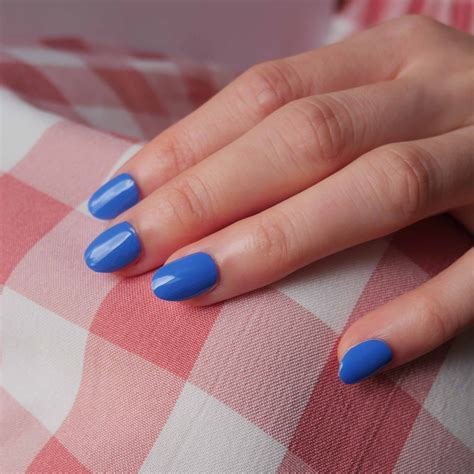 Classic French Blue Manicure – Nodspark