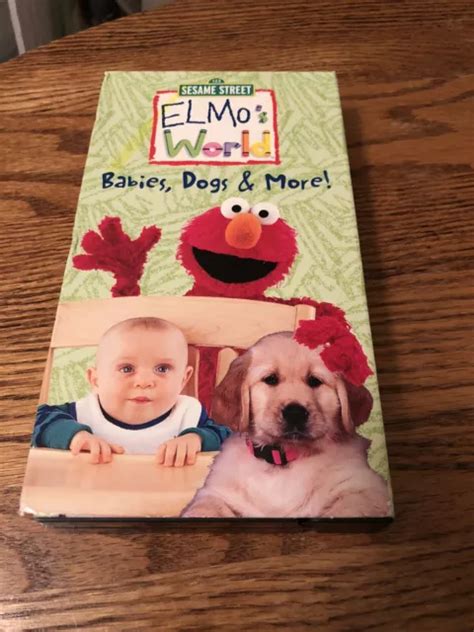 ELMO'S WORLD - Babies, Dogs & More! (VHS 2000) Sesame Street RARE HTF ...