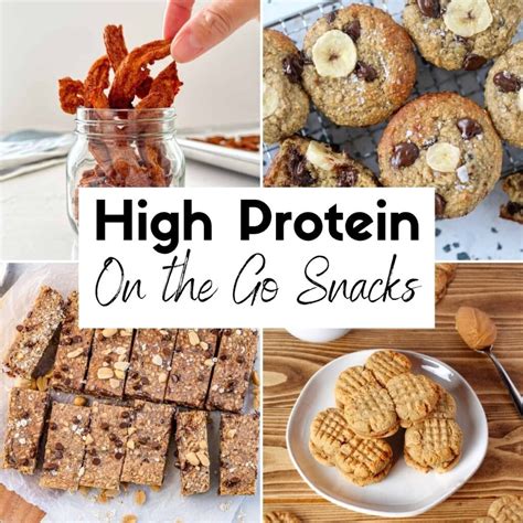 high protein snacks     busy days
