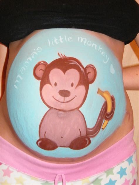 Baby Monkey Face Painting Monkey Face Paint, Baby Boy Shower, Face ...