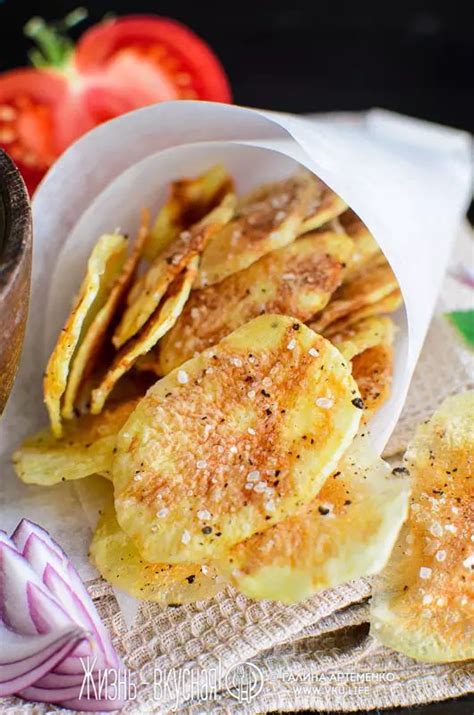 Чипсы из картошки в микроволновке + 2 соуса • Жизнь - вкусная ...