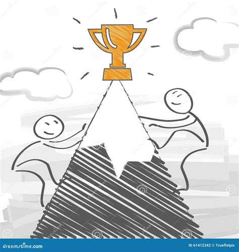 Konkurrenter stock illustrationer. Illustration av symbol - 61412342