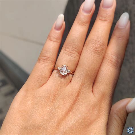 rose cut engagement ring for sale 4