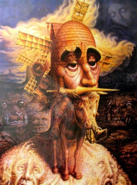 Don Quijote de la Mancha. Salvador Dalí. | Illusion paintings, Optical
