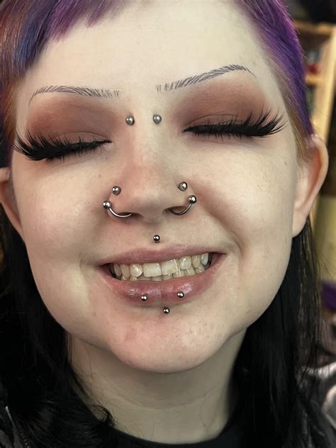 bruised and swollen but finally got a double ashley! : r/piercing