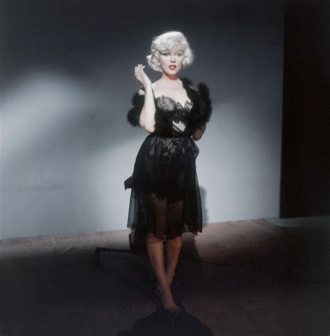 Marilyn Monroe photographed on the set of “Some Like It Hot”, in 1958