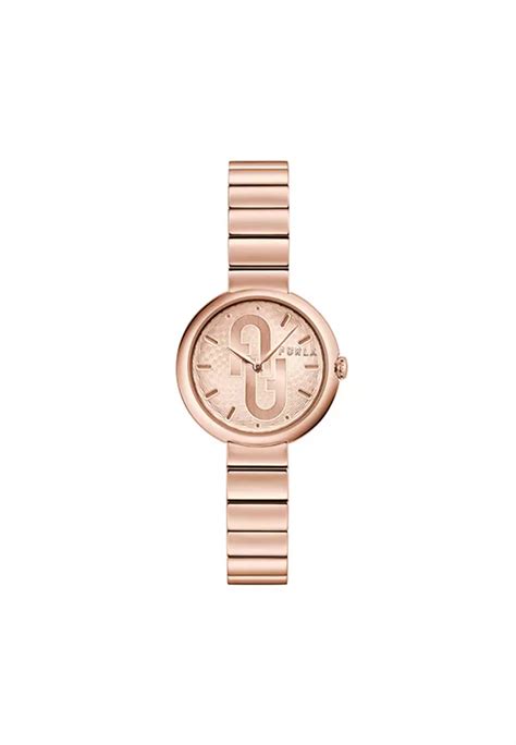 Buy FURLA Watches FURLA COSY Rose Gold Tone Case Champagne Dial Watch ...