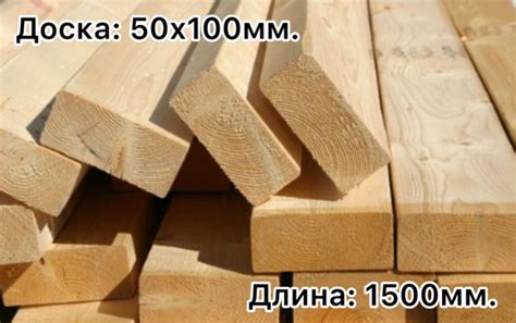 Доска строительная 50х100х1500мм. - купить с доставкой по выгодным ...