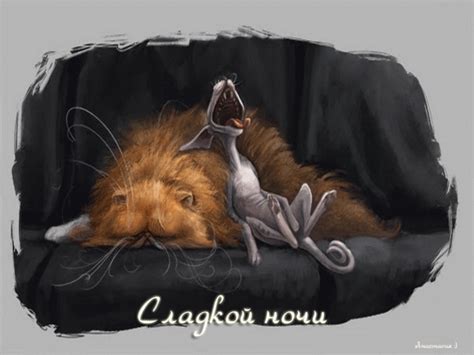 Гифка "сладкой ночи" | Animated animals, Cool pets, Cartoon animals