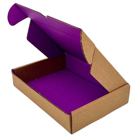 UCANPACK Purple Mailer Boxes 10 x 5 x 3" (Color Inside) - 50 Pack