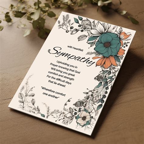 sympathy card printablebereavement cardinstant  cardsorry