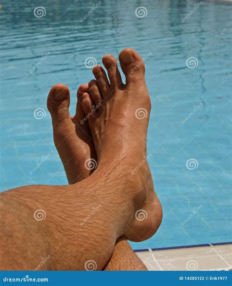 Men feet stock photo. Image of barefoot, fresh, enjoy - 14305122
