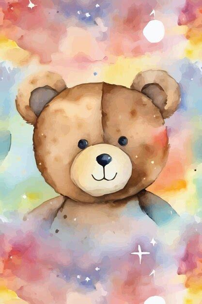 Premium Vector | Watercolor bear