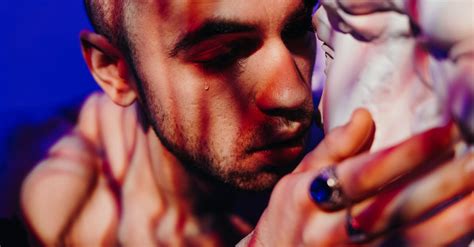 close  photo  man crying  stock photo