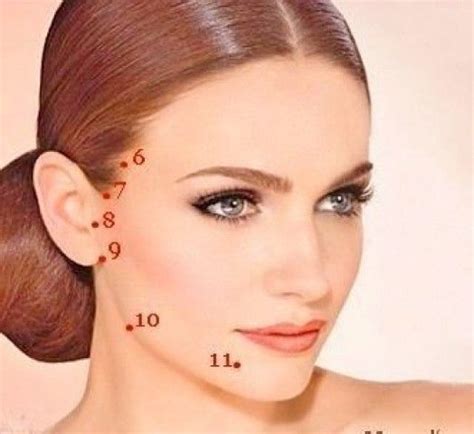 Массажные точки для омоложения лица | OK.RU | Лицо, Йога для лица, Морщины