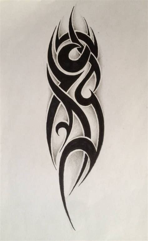 a black and white tattoo design on paper