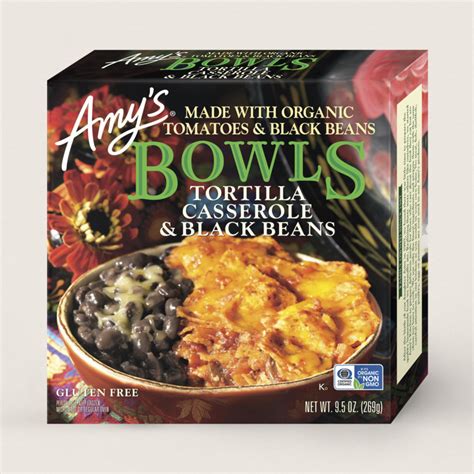 amys kitchen amys tortilla casserole  black beans bowl