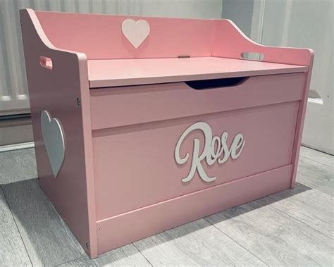 Personalised Toy Box - Pink - The Little Toy Box Store