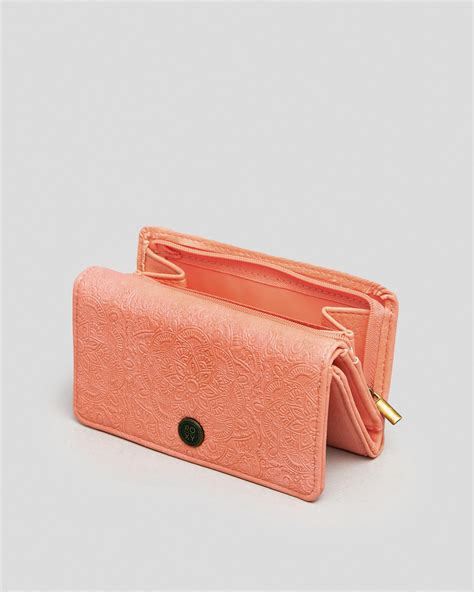 Shop Roxy Crazy Diamond Wallet In Papaya Punch - Fast Shipping & Easy ...