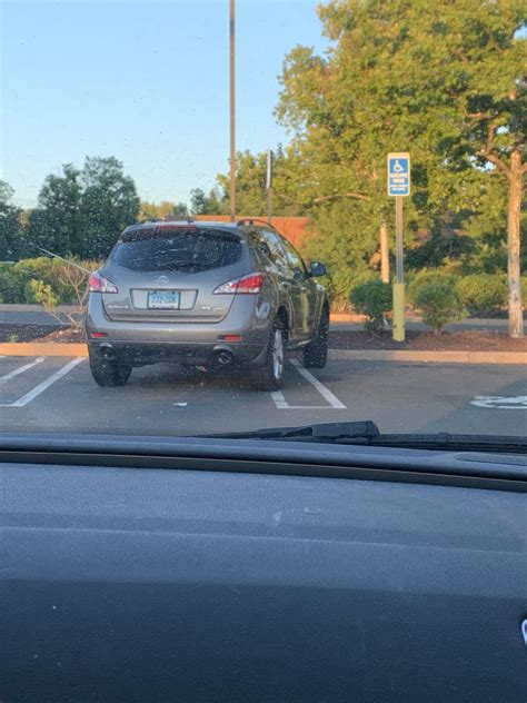 shitty parking   side    dick  handicapped people