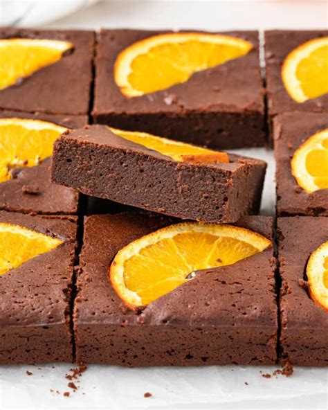 chocolate orange brownies  baking journey