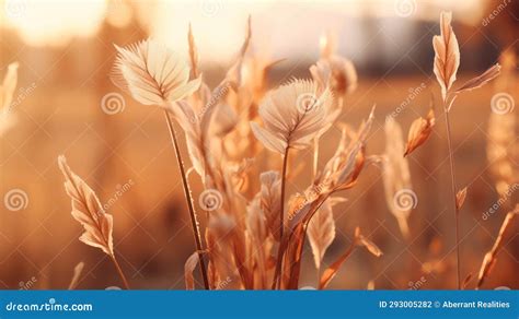 A Field of Tall Grass with the Sun in the Background Stock Photo ...