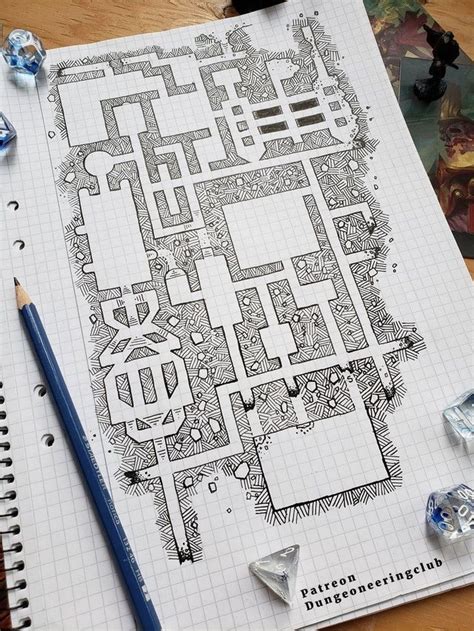 [OC] Rainy days call for map drawing! : DnD | Dungeon maps, Pen and ...