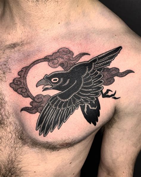 japanese raven tattoo