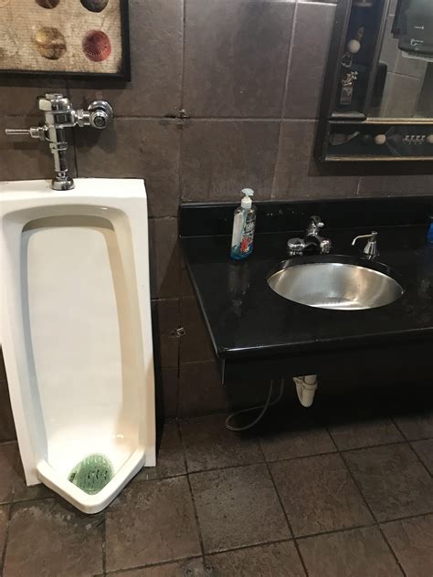 Not sure what’s worse, the potential of having pee splash on you while