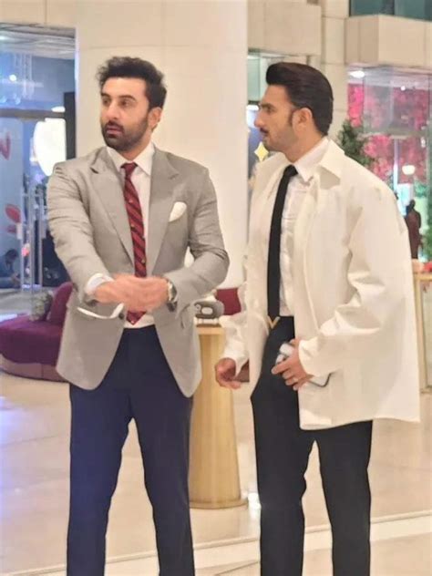 Ranveer Singh meets Ranbir Kapoor at The Archies premiere | Filmfare.com