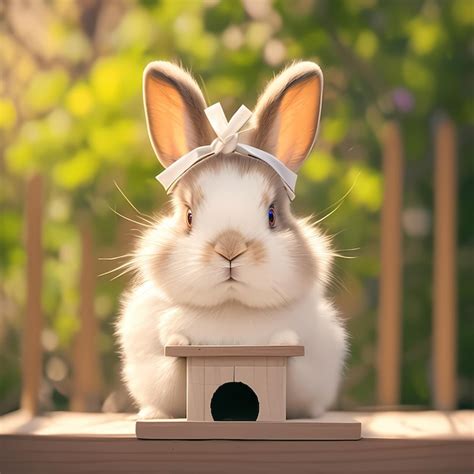 Premium Photo | Cute Fluffy Bunny Perfect for Marketing Campaigns