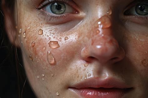 Premium AI Image | Closeup of a woman39s face without makeup natural