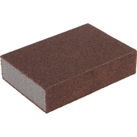 Губка абразивная шлифовальная мягкая, 100x70x25 мм, P80 ТУНДРА 7291460 ...